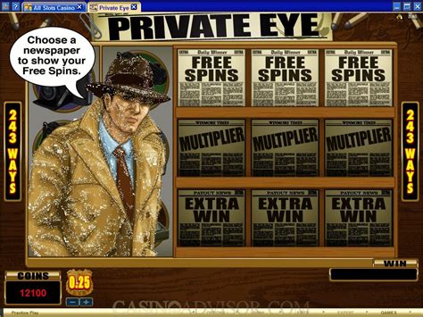 Microgaming Private Eye Video Slot Game Review .